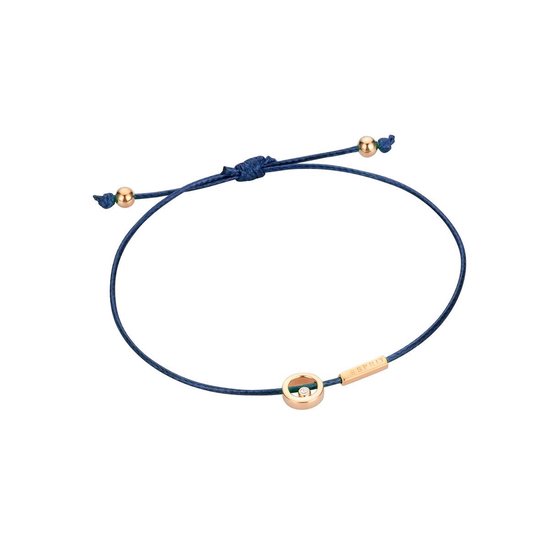 Esprit ESBR00741H21 Mini - armband - Textiel - Blauw en rosékleurig - 21 cm