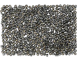 Creativ Company Rocailles, diameter 1,7 mm, maat 15/0, gatgrootte 0,5-0,8 mm, grijsgroen, 500g /1 zakje