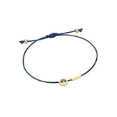 Esprit ESBR00741F21 Mini - armband - Textiel - Blauw en goudkleurig