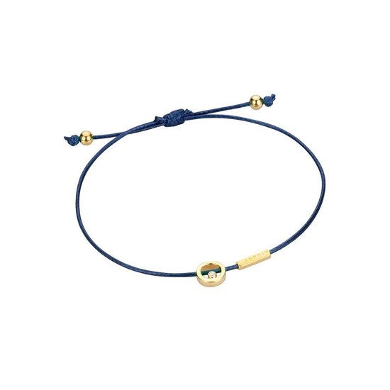 Esprit ESBR00741F21 Mini - armband - Textiel - Blauw en goudkleurig