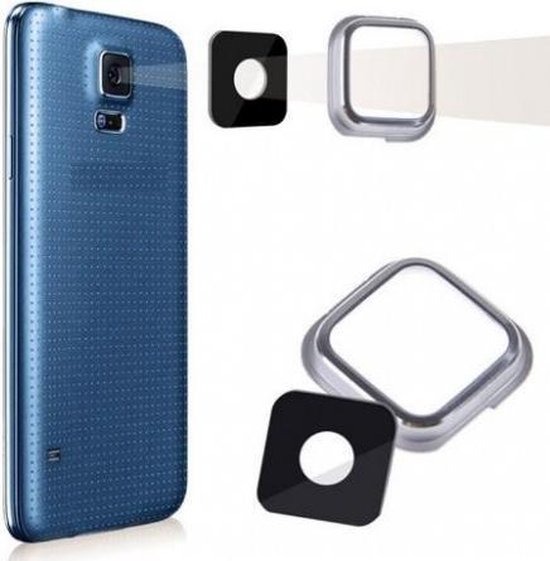 Camera Lens Cover inclusief lens geschikt voor de Samsung Galaxy S5 Silver  | bol.com