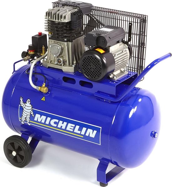 Michelin 100 Liter Compressor 3PK - 230 Volt (Snaaraandrijving) | bol