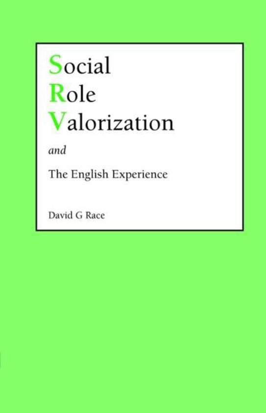 Social Role Valorization, David G. Page 9781861770271 Boeken