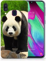 Samsung A40 TPU Silicone Hoesje Design Panda