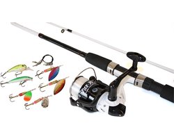 FISH-XPRO Spin Pro - 2.10m - Spinset - Spinhengelset - Werphengel - Met Molen - incl. Kunstaas - Wit FISH-XPRO Spin Pro - 2.10m - Spinset - Spinhengelset - Werphengel - Met Molen - incl. Kunstaas - Wit