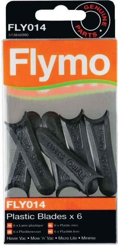 Flymo FLY014 Kunststofmessen 6 stuks - Flymo