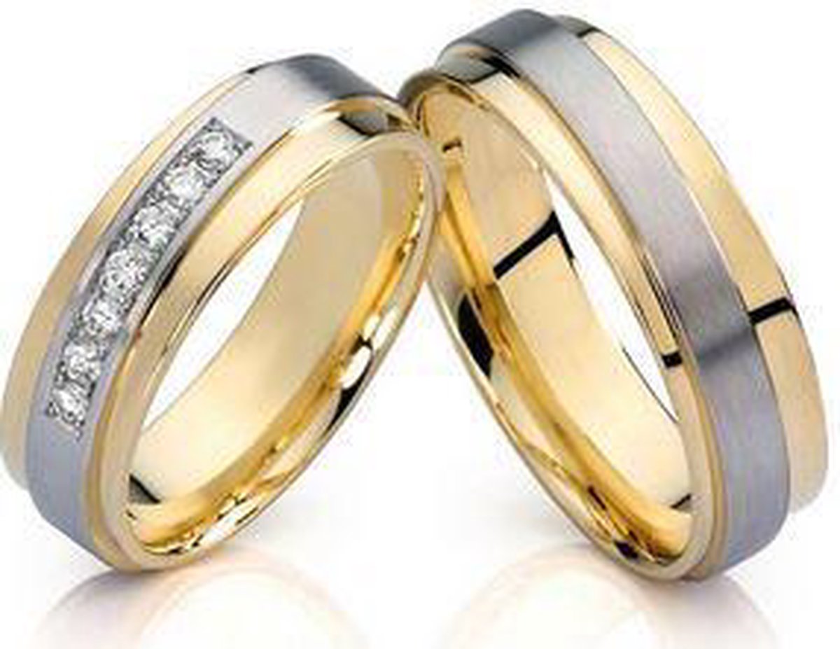 Jonline Prachtige Titanium Ringen voor hem en haar | Trouwringen | Vriendschapsringen |Relatieringen - Jonline