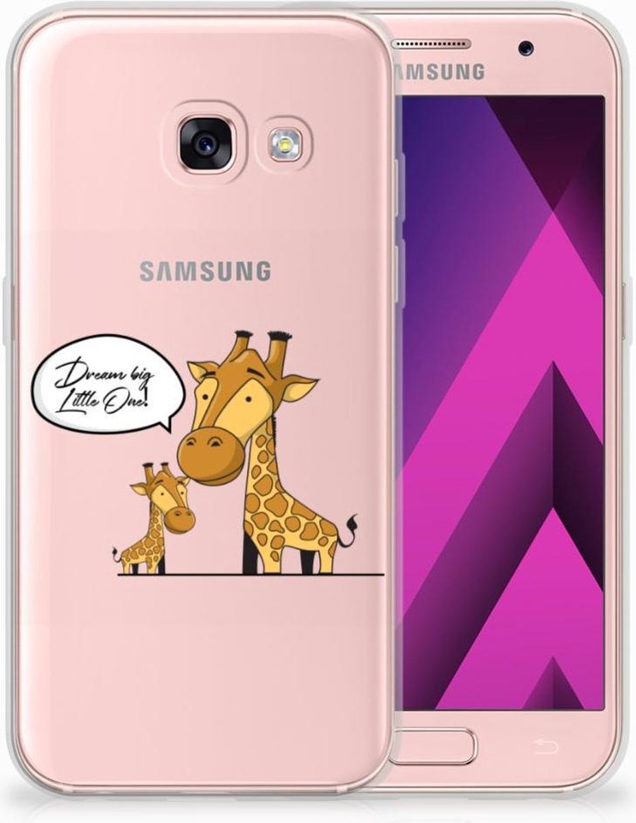 TPU Hoesje voor Samsung Galaxy A3 2017 Telefoonhoesje met Naam Giraffe