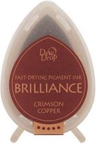 BD097 Stempelkussen - Brilliance dew drop ink pad crimson copper - 1 stuk