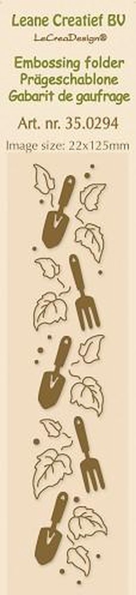 Border embossing folder Tools & Ivy  22x125mm