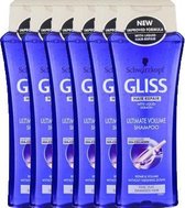 Gliss Kur Ultimate Volume - 6 x 250 ml - Shampoo - Voordeelverpakking