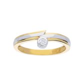 Glow - Gouden ring met steen GH/SI3