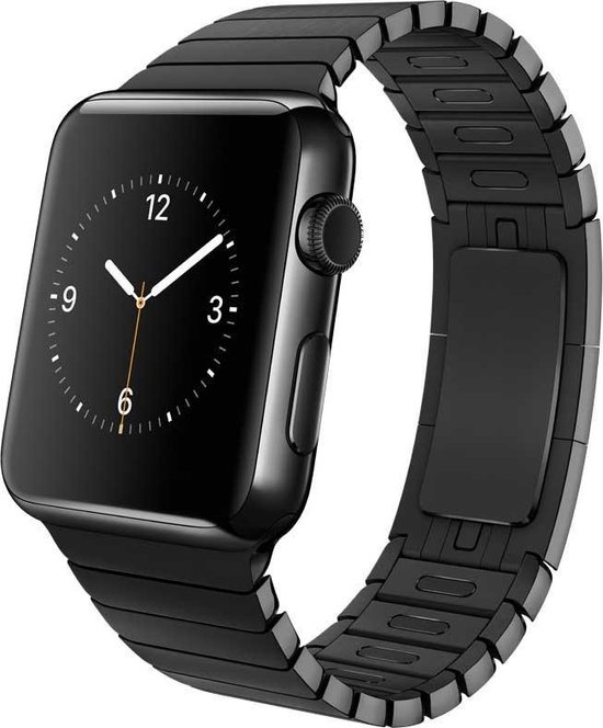 Slobccessories Schakel bandje - Apple Watch Series 1/2/3 (38mm) - Zwart |  bol.com