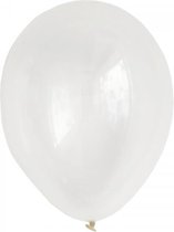 Kwaliteitsballon christal transpar. per 50 12 inch