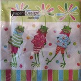Paper+Design servetten "Happy Frogs"