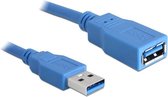 DeLOCK USB 3.0 male/female A/A - 3m câble USB USB A Bleu