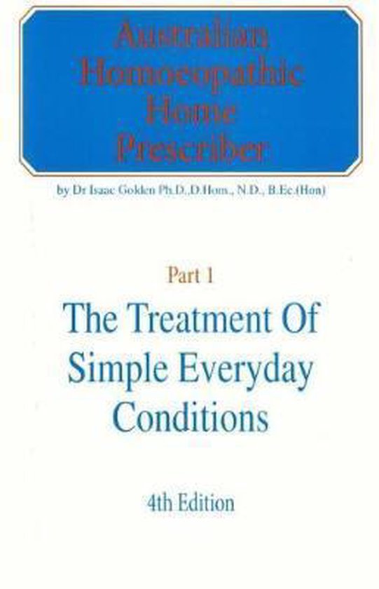 Australian Homeopathic Home Prescriber - cover