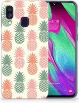Coque Téléphone pour Samsung Galaxy A40 Protection Téléphone Ananas