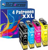 PlatinumSerie 4x inkt cartridge alternatief voor Epson 603XL 603 XL