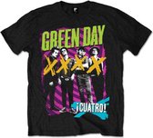 Green Day Heren Tshirt -XL- Hypno 4 Zwart