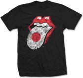 Rolling Stones Heren Tshirt -2XL- Japan Tongue Zwart