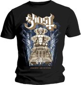 Ghost Heren Tshirt -S- Ceremony & Devotion Zwart