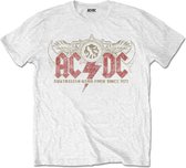 AC/DC Heren Tshirt -L- Oz Rock Wit