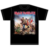 Iron Maiden - Trooper Heren T-shirt - S - Zwart