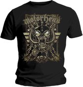 Motorhead Heren Tshirt -S- Spider Webbed War Pig Zwart