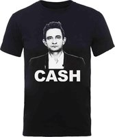 Johnny Cash Heren Tshirt -M- Straight Stare Zwart