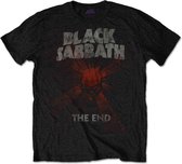 Black Sabbath - The End Mushroom Cloud Heren T-shirt - L - Zwart