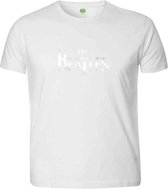 The Beatles Heren Tshirt -XL- Drop T Logo Wit