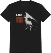 U2 - Rattle & Hum Heren T-shirt - L - Zwart