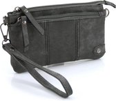 Handige portemonnee – tasje grijs met voorvak