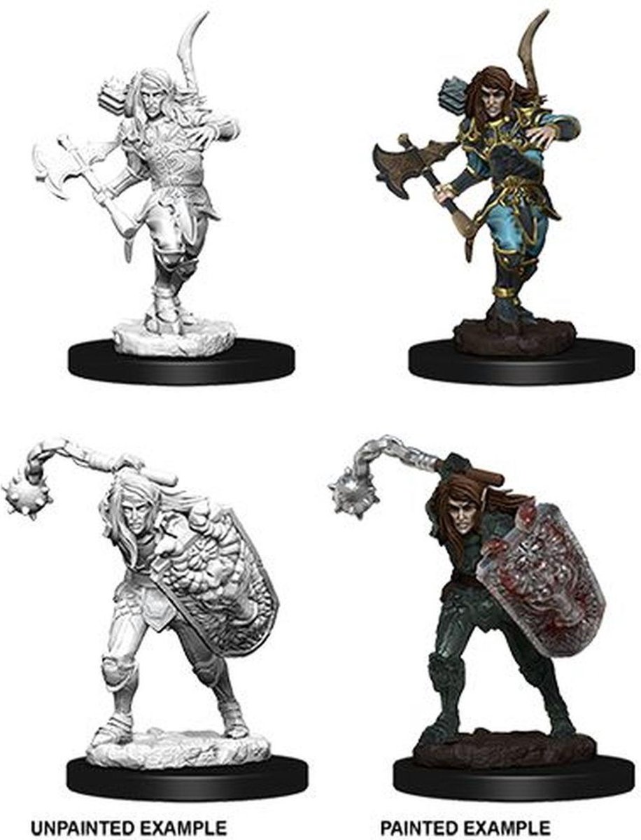 Pathfinder Battles Deep Cuts Unpainted Miniatures - Male Elf Fighter