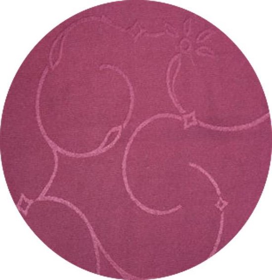 Hoogwaardig Stoffen Tafellaken - Tafelkleed - Tafelzeil - All over Rood - Bordeaux - 170 cm rond