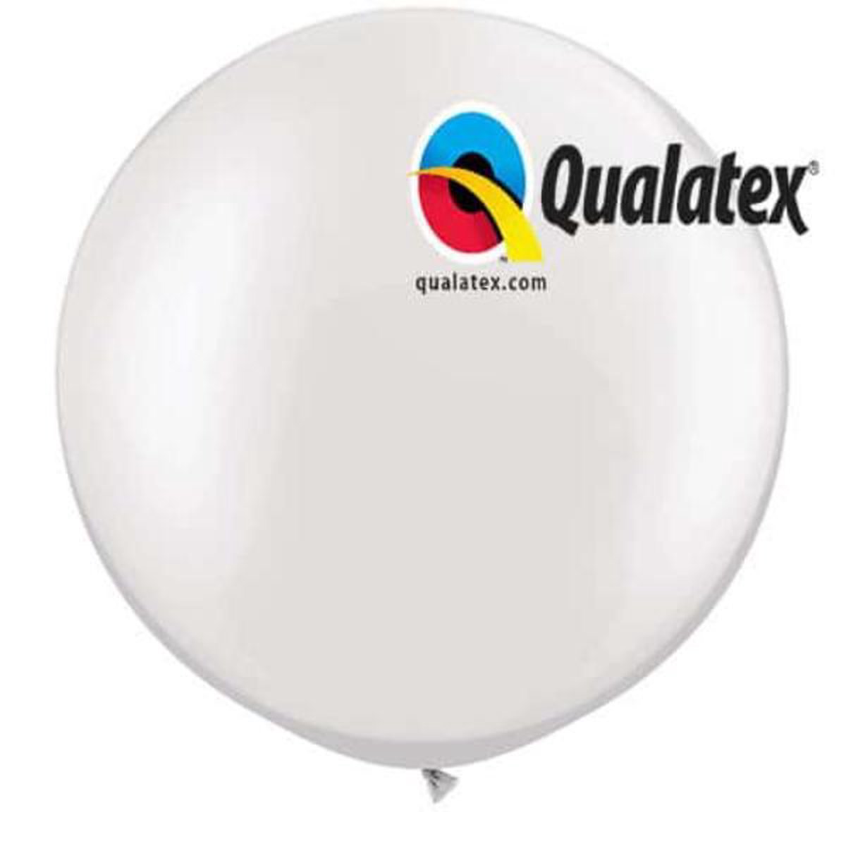 Qualatex Megaballon Pearl White 95 cm 2 stuks