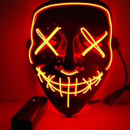 Dankbaar rooster Reusachtig LED Feestmasker - Party Masker - Kerstmasker - Purge - Vendetta -  Lichtgevend Masker... | bol.com
