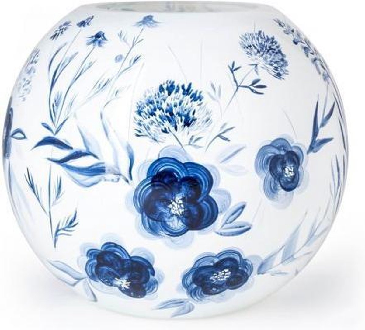Design Vaas Delfts Blauw - Fidrio - gekleurd glas sculptuur - delfts blauw  -... | bol.com