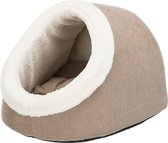 Trixie kattenmand iglo marcy lichtbruin / creme 40x35x30 cm