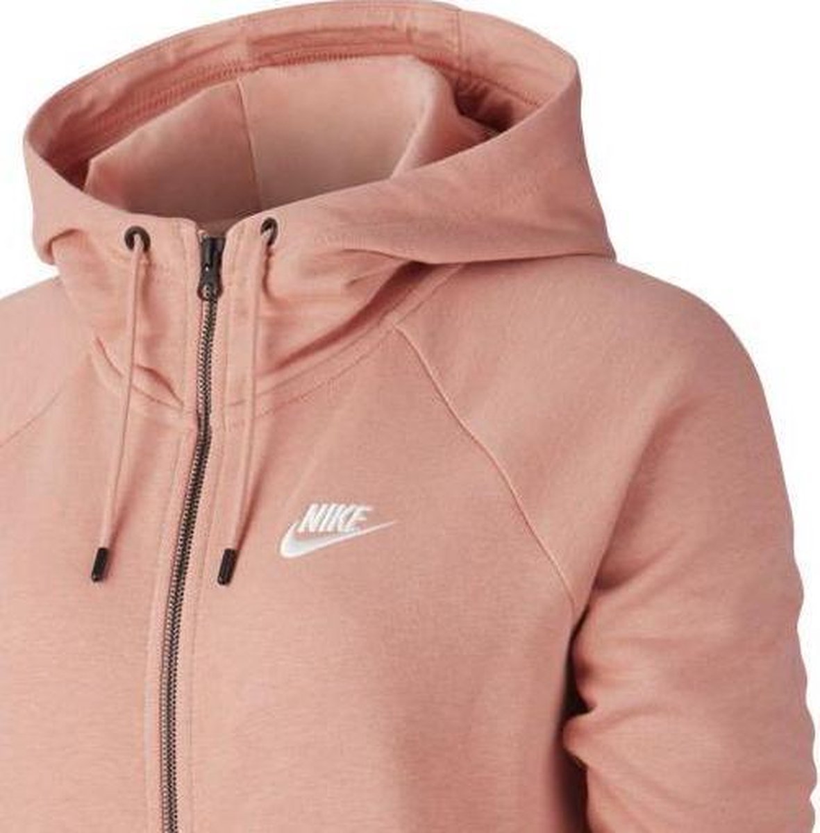 Nike Essential Fleece vest dames zalm/wit | bol.com