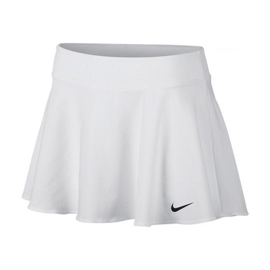 Nike Pure tennisrokje dames wit/zwart " | bol.com