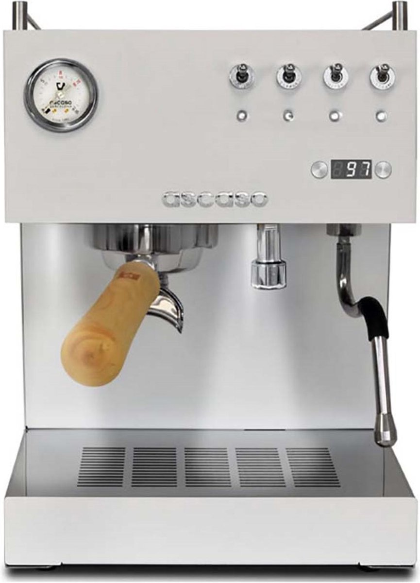 Ascaso Steel Duo PID V2 Espresso machine - Wit/Hout