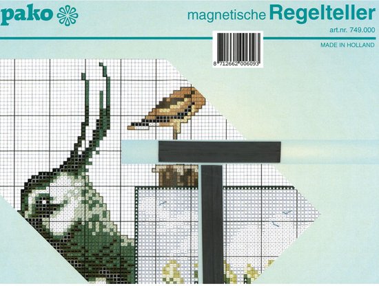 Pako - Magnetische regelteller - handig hulpmiddel bij borduren - 749.000