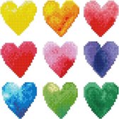 Diamond Dotz® - Diamond painting volwassenen - Regenboog van de liefde 23 x 23cm - Ronde steentjes - Volledig pakket