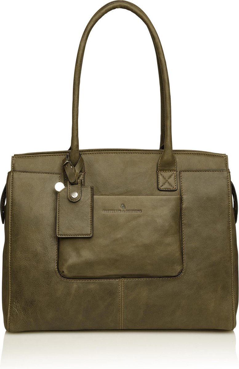 Castelijn en Beerens Laptoptas / Werktas / Aktetas Dames - 15 inch - Carisma - Groen