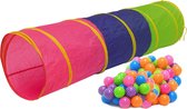 Speeltunnel 200 ballen kruiptunnel 180x46cm kruiptunnel kindertunnel tent tunnel