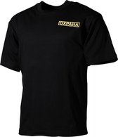 T-Shirt zwart OXPAHA bedrukking - MAAT L