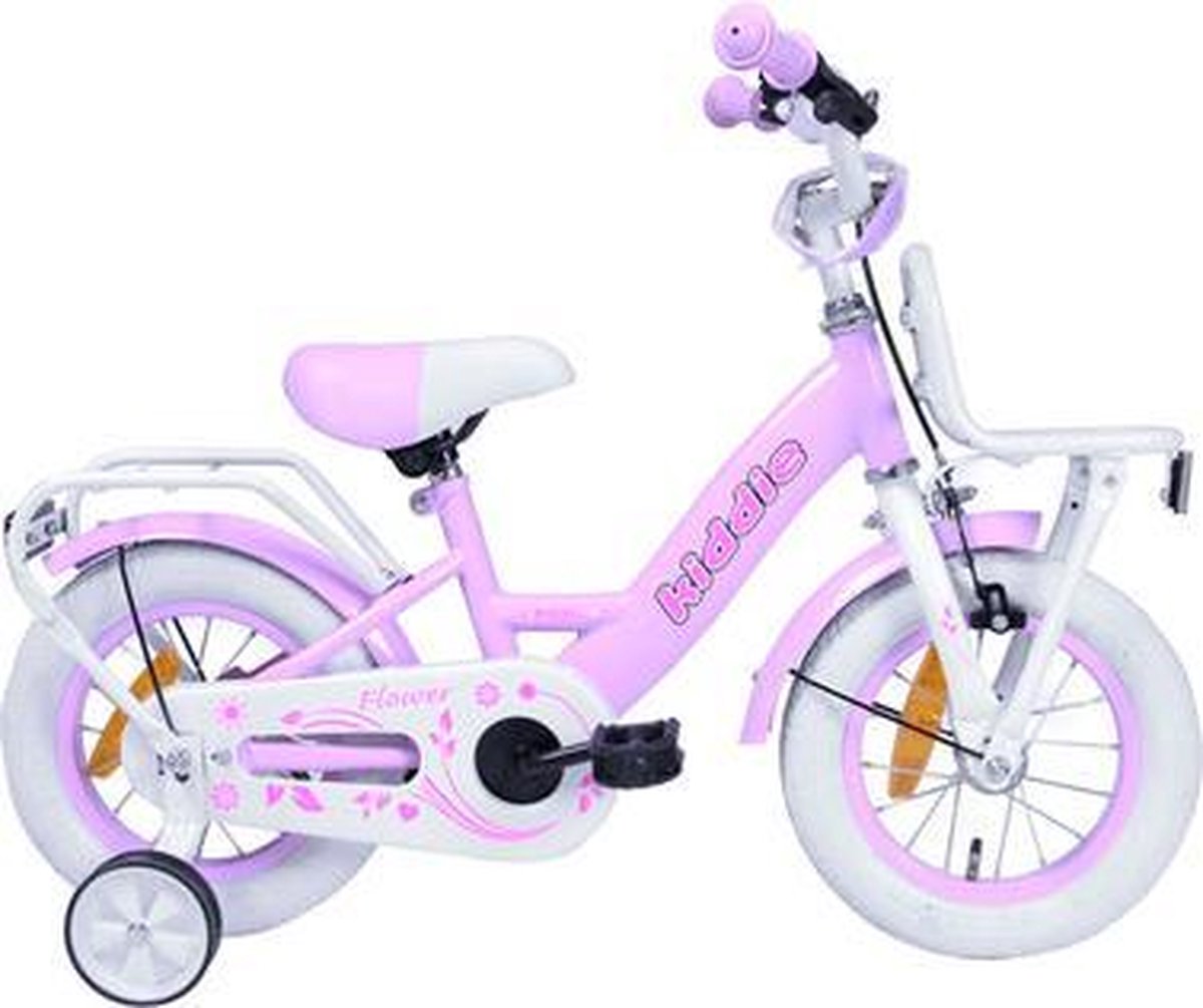 Kinderfiets Kiddie Dutch Bike (V-Brake + Cb) M 12'' 1N Roze