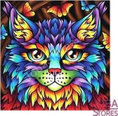 Diamond Painting "JobaStores®" Colorful Cat 20x20cm
